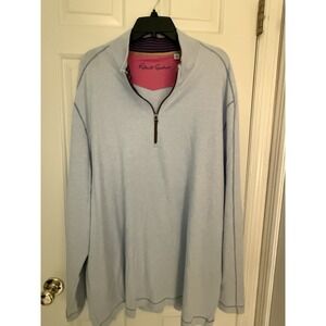 Robert Graham Light Blue 1/4 zip pullover size 4XL